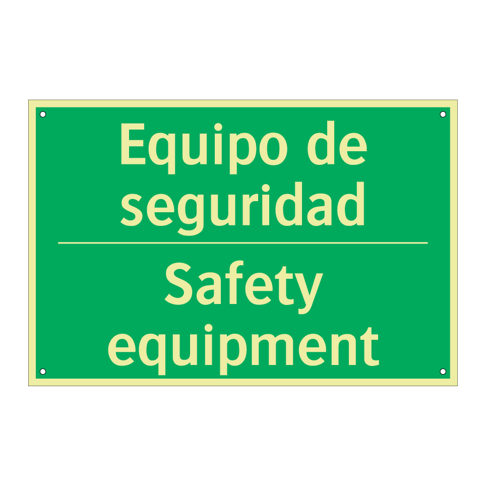 Equipo de seguridad - Safety equipment