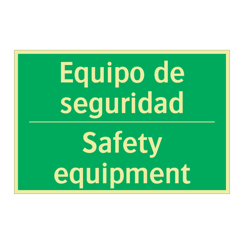 Equipo de seguridad - Safety equipment