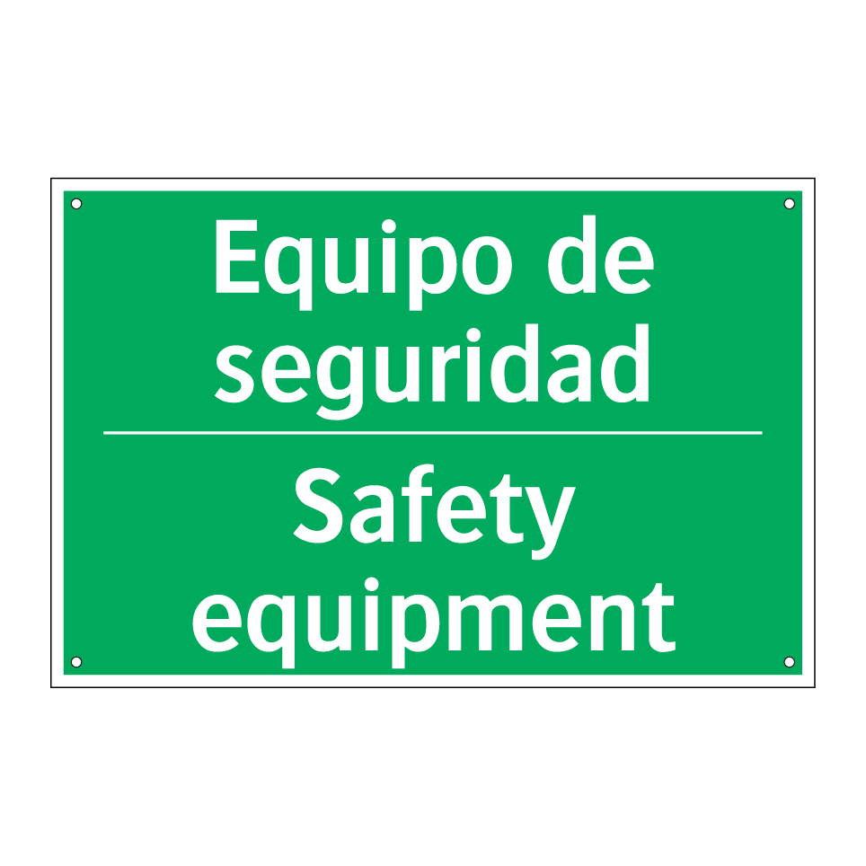 Equipo de seguridad - Safety equipment