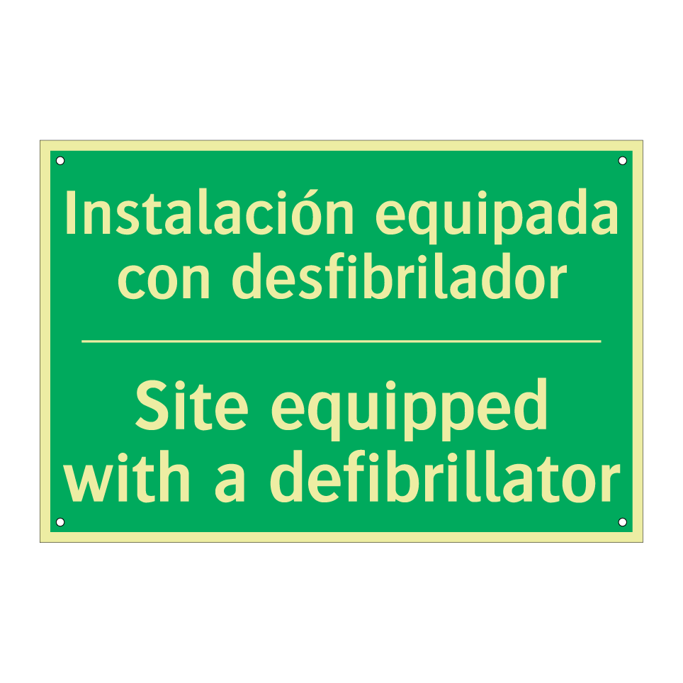 Instalación equipada con /.../ - Site equipped with a /.../
