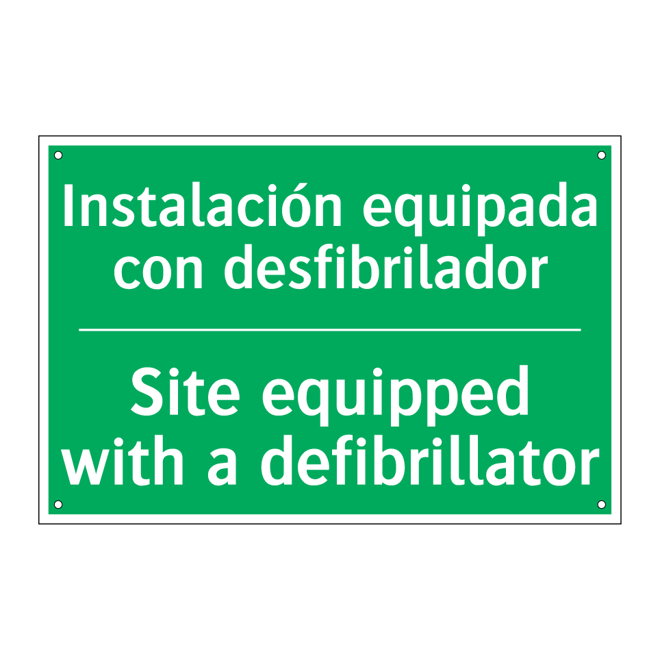 Instalación equipada con /.../ - Site equipped with a /.../