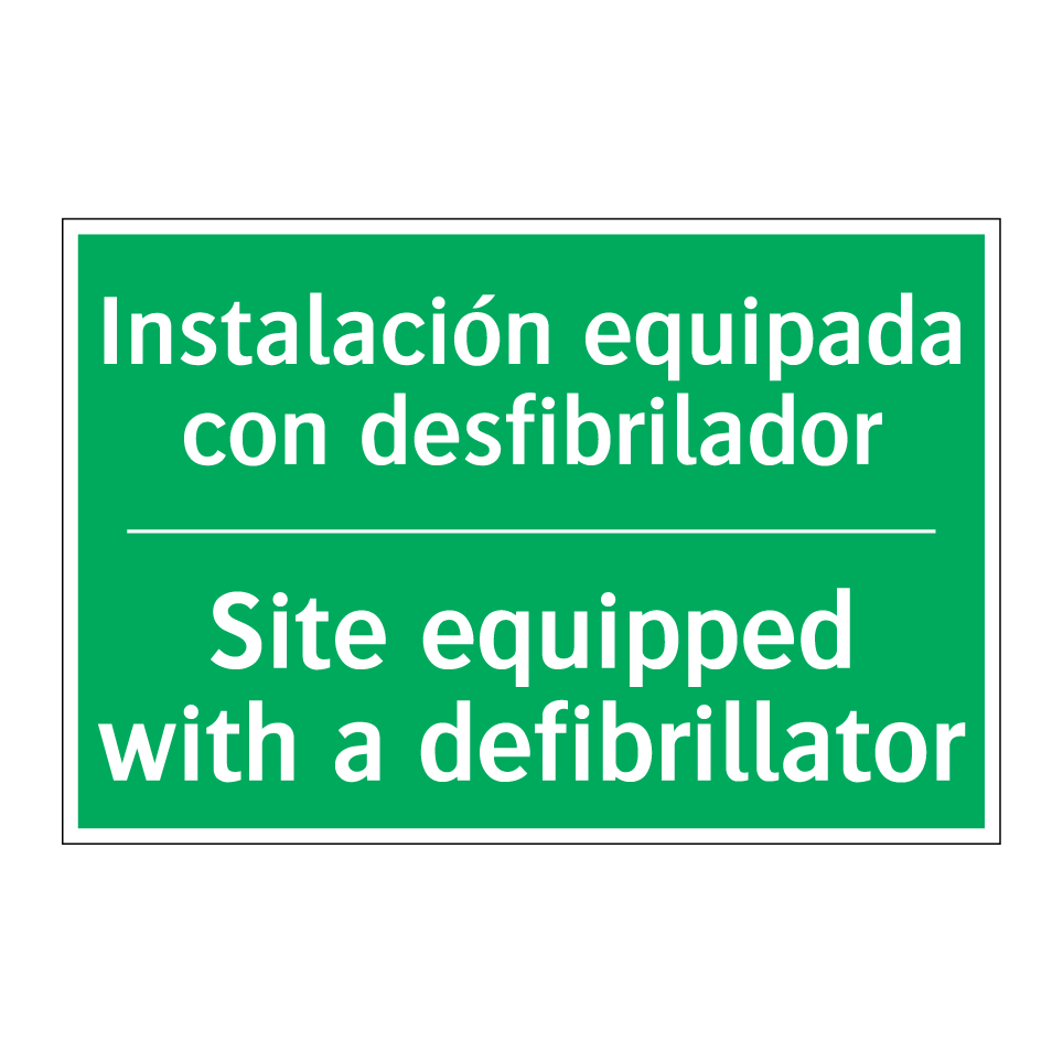 Instalación equipada con /.../ - Site equipped with a /.../