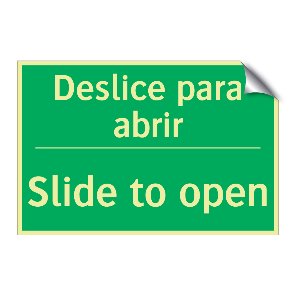Deslice para abrir - Slide to open