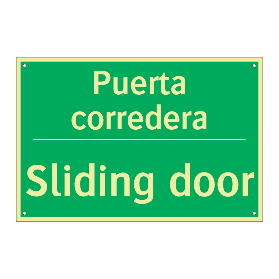 Puerta corredera - Sliding door
