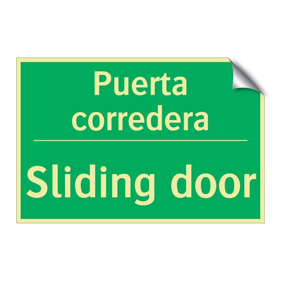 Puerta corredera - Sliding door