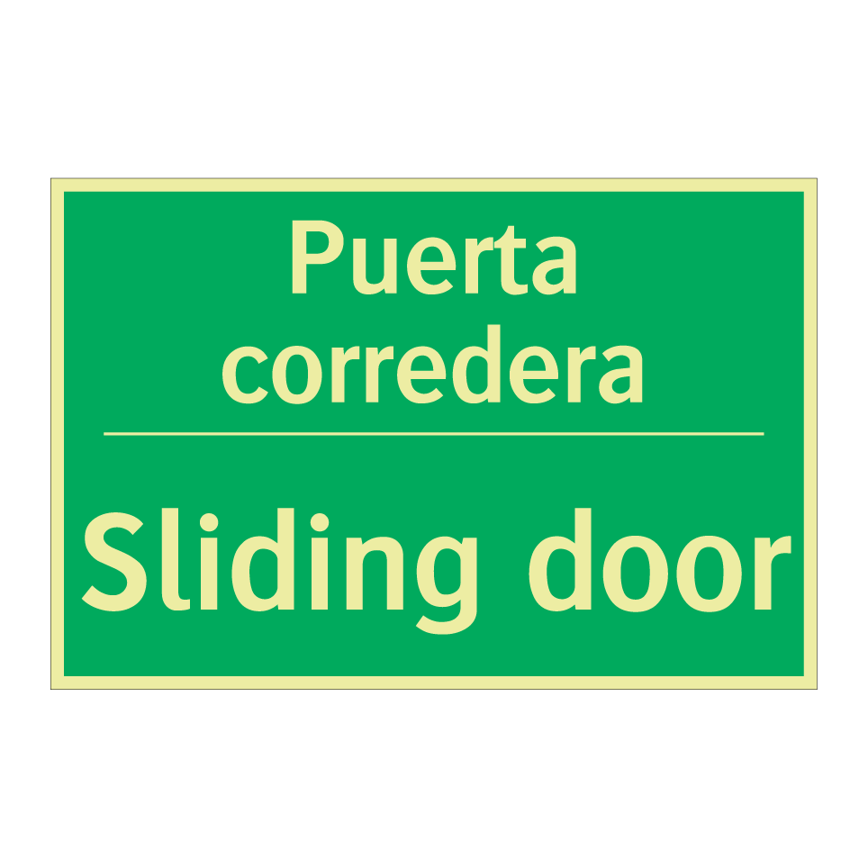 Puerta corredera - Sliding door