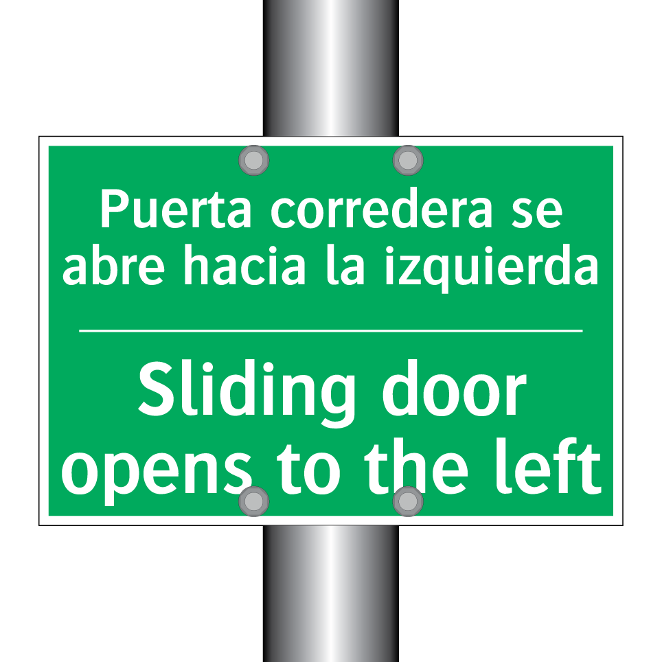 Puerta corredera se abre /.../ - Sliding door opens to the left