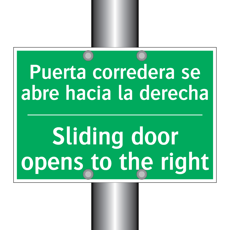 Puerta corredera se abre /.../ - Sliding door opens to the /.../