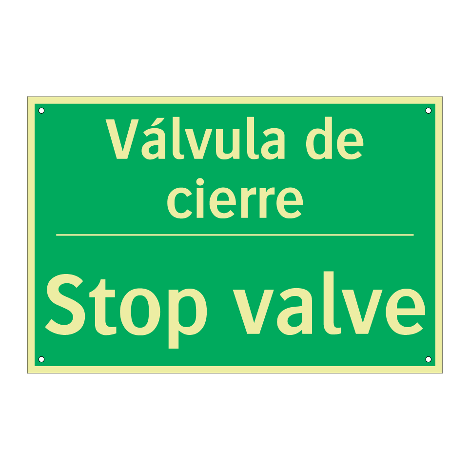 Válvula de cierre - Stop valve