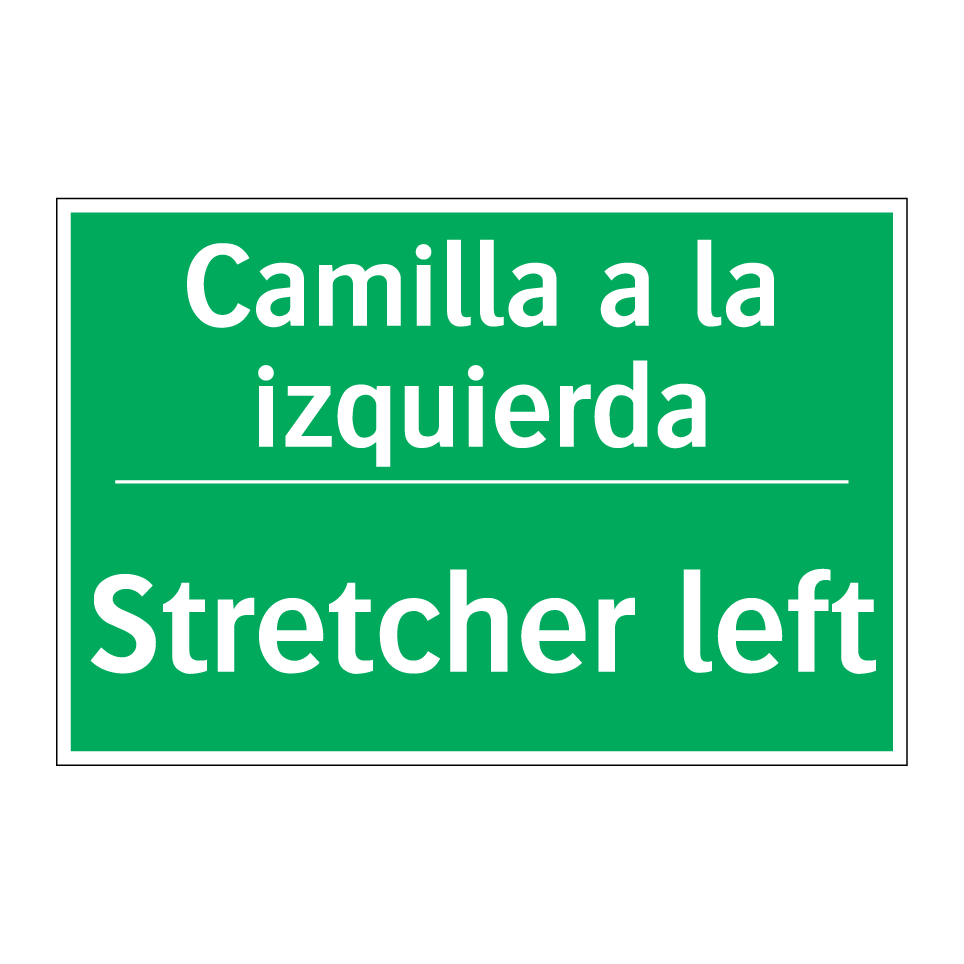 Camilla a la izquierda - Stretcher left