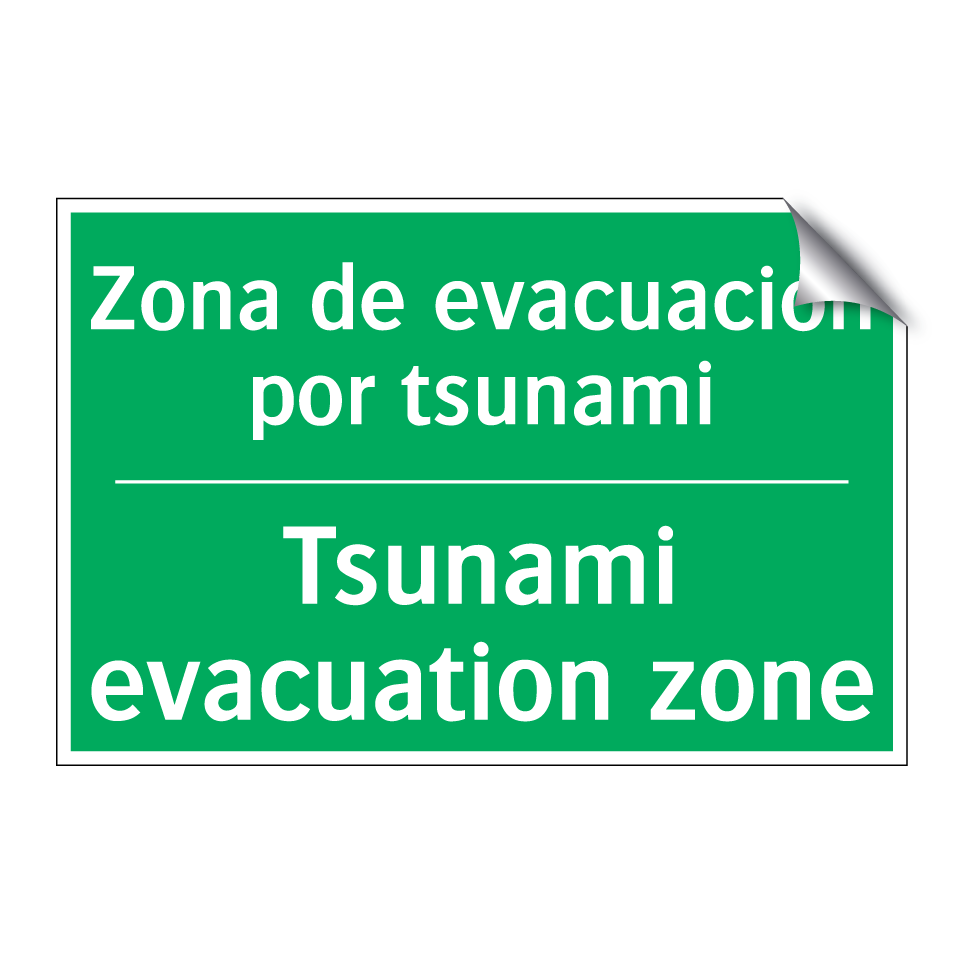 Zona de evacuación por tsunami - Tsunami evacuation zone