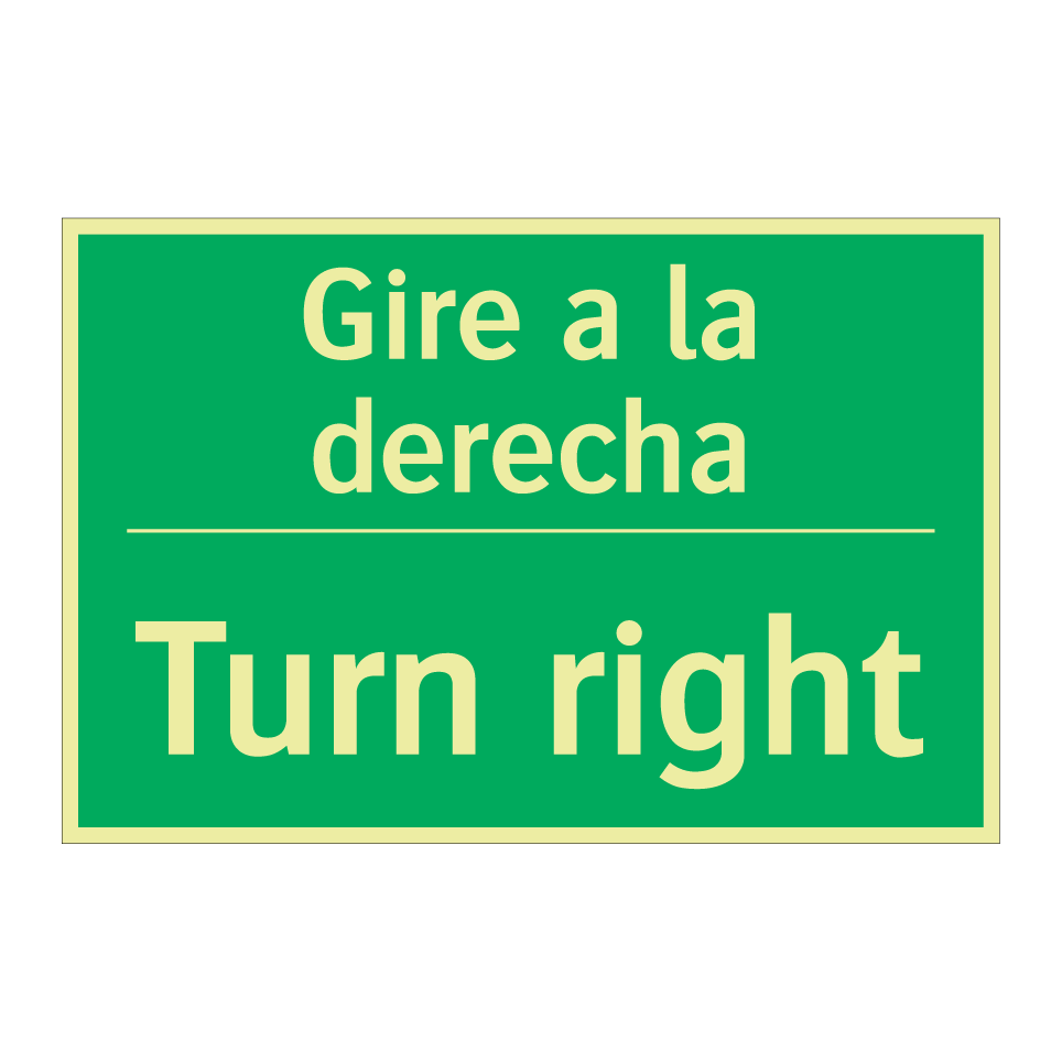 Gire a la derecha - Turn right