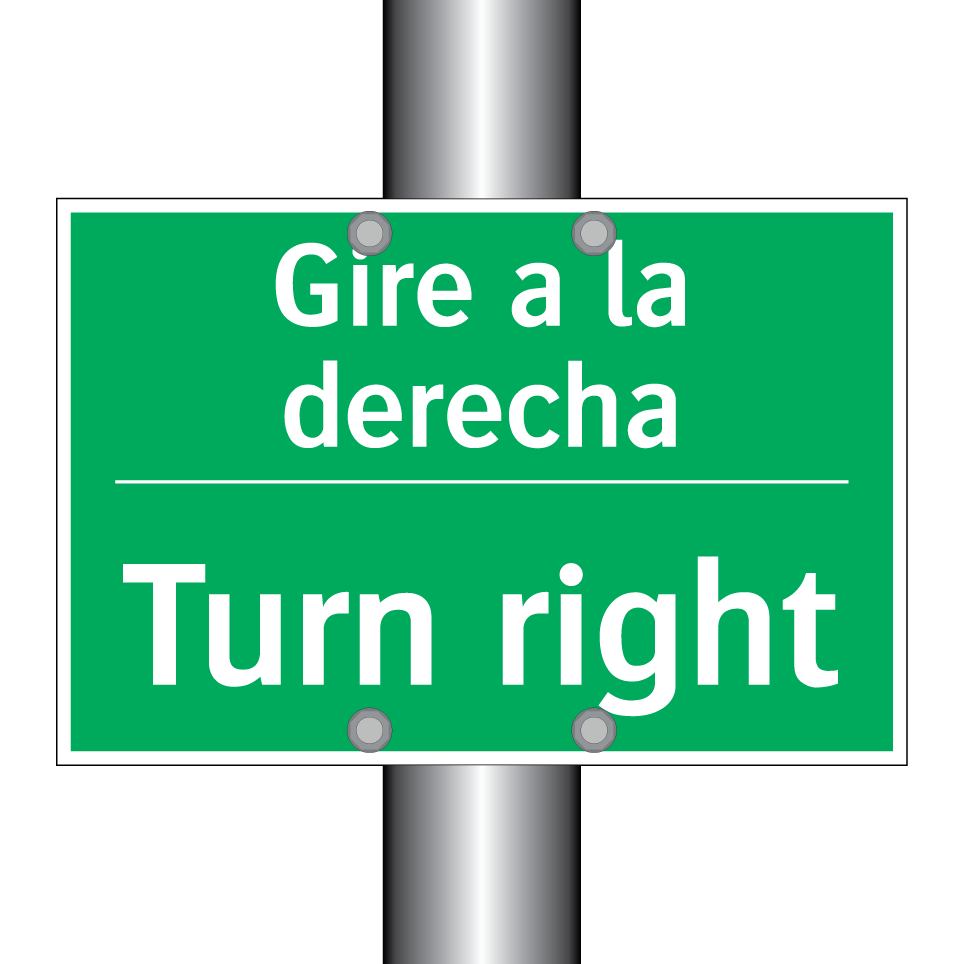 Gire a la derecha - Turn right