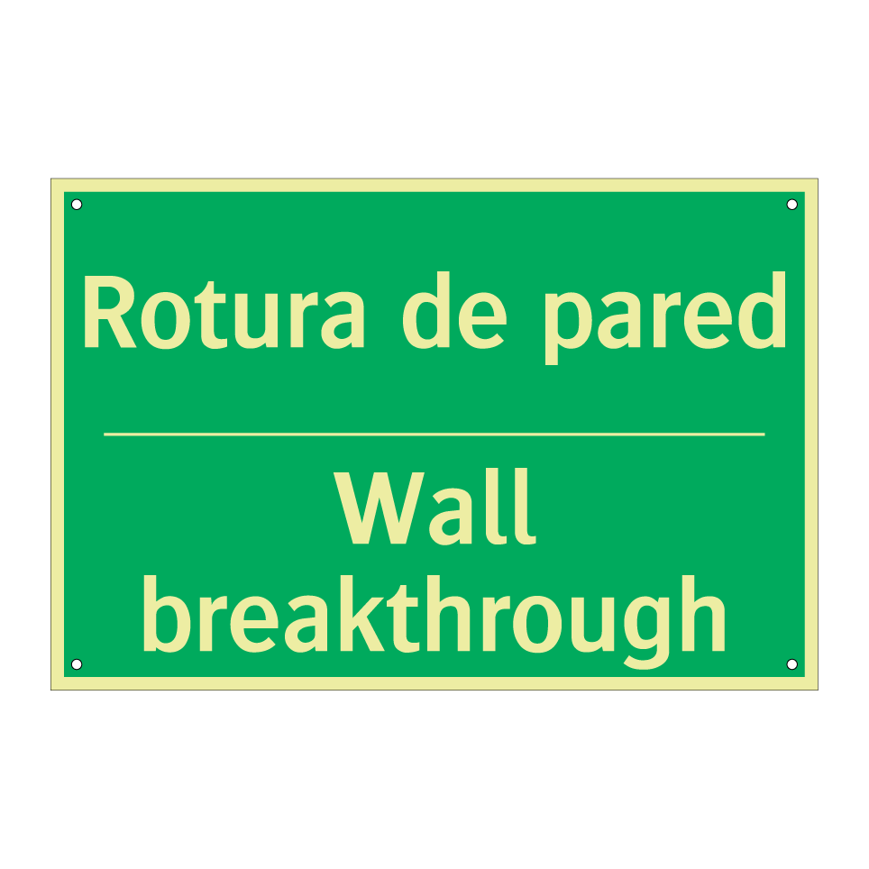 Rotura de pared - Wall breakthrough