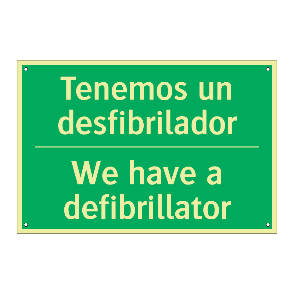 Tenemos un desfibrilador - We have a defibrillator
