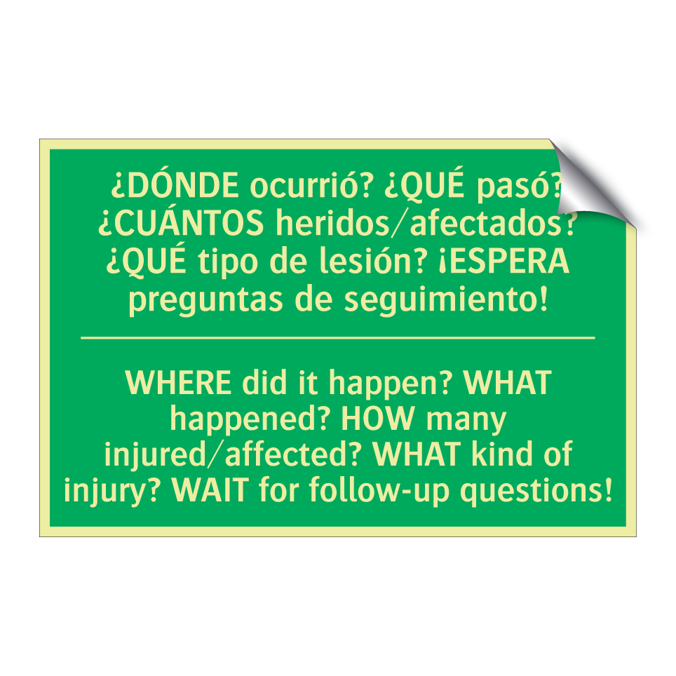 ¿DÓNDE ocurrió? ¿QUÉ pasó? /.../ - WHERE did it happen? WHAT /.../