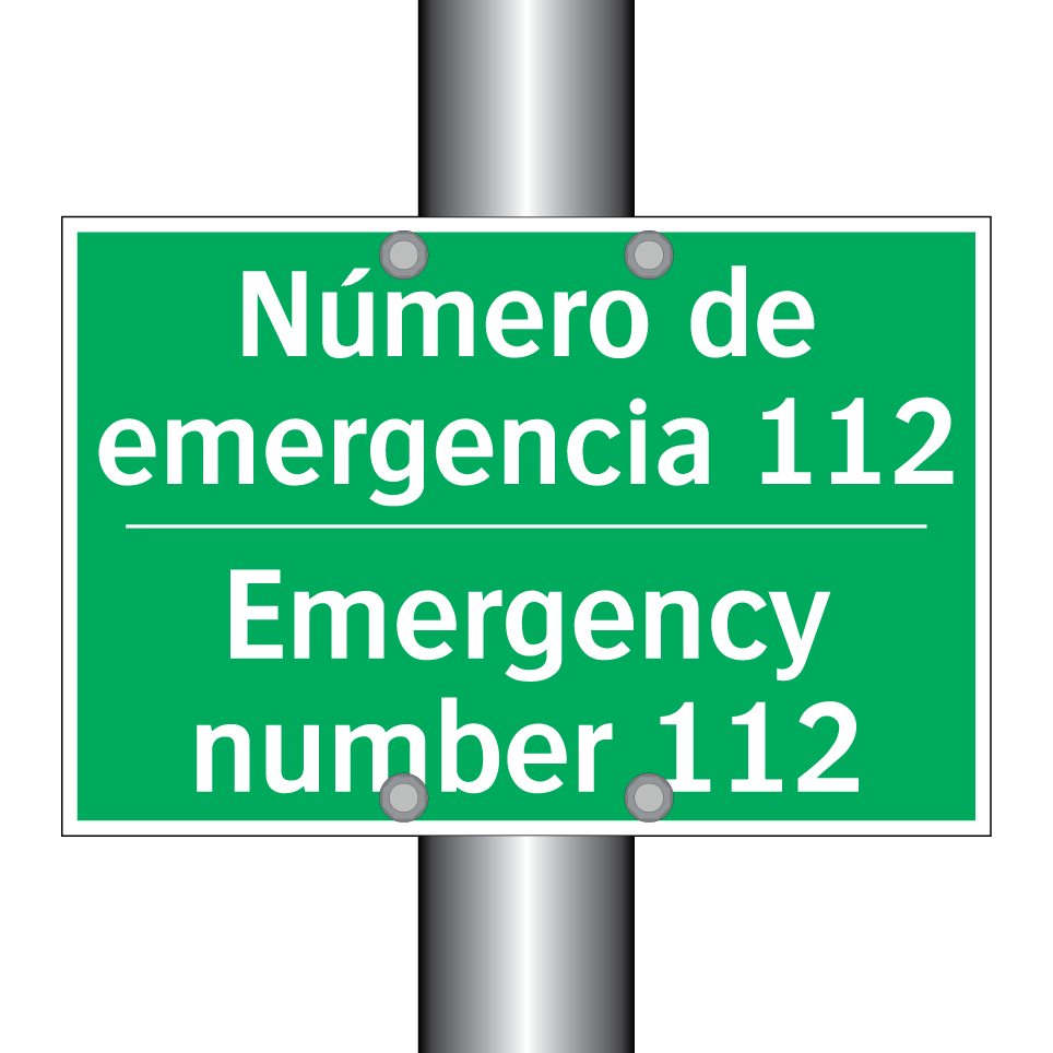 Número de emergencia 112 - Emergency number 112