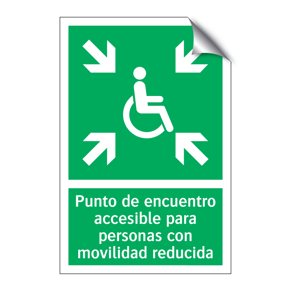 Punto de encuentro accesible para personas con movilidad reducida