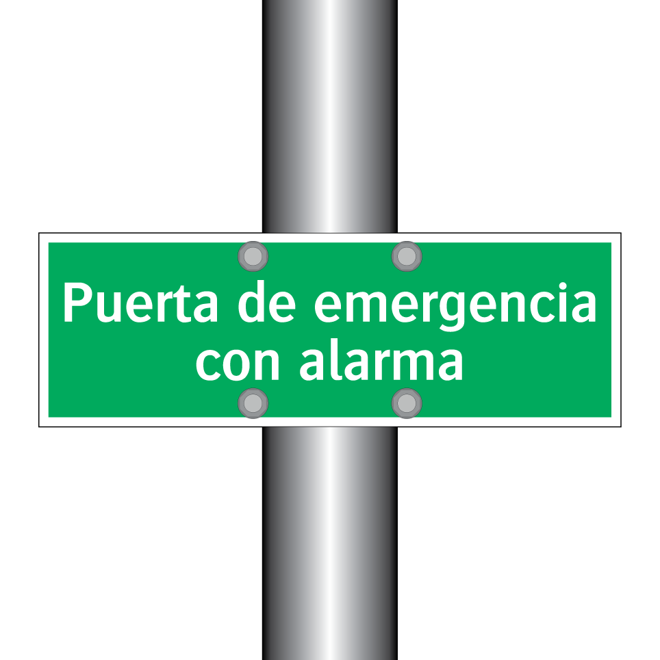 Puerta de emergencia con alarma