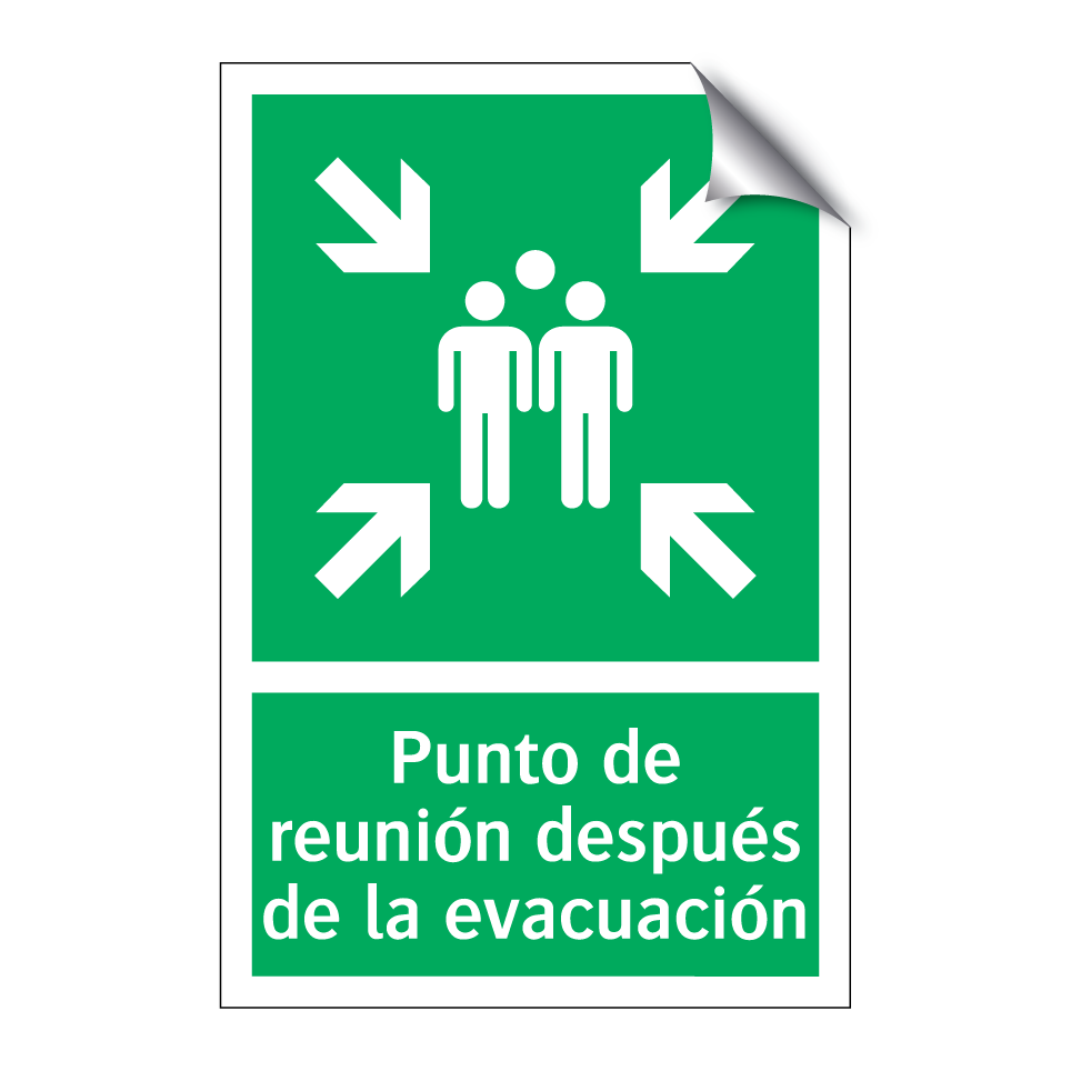 Punto de reunión después de la evacuación