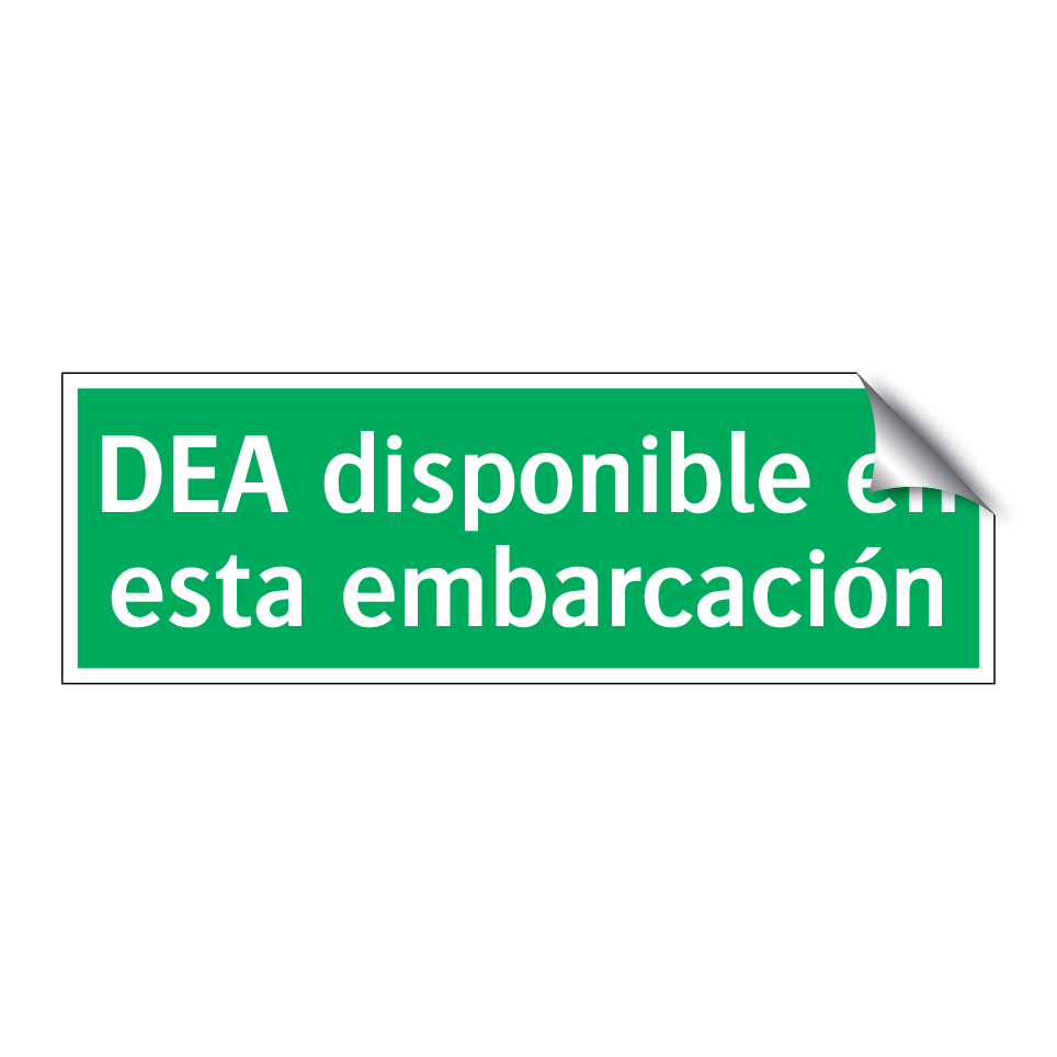 DEA disponible en esta embarcación