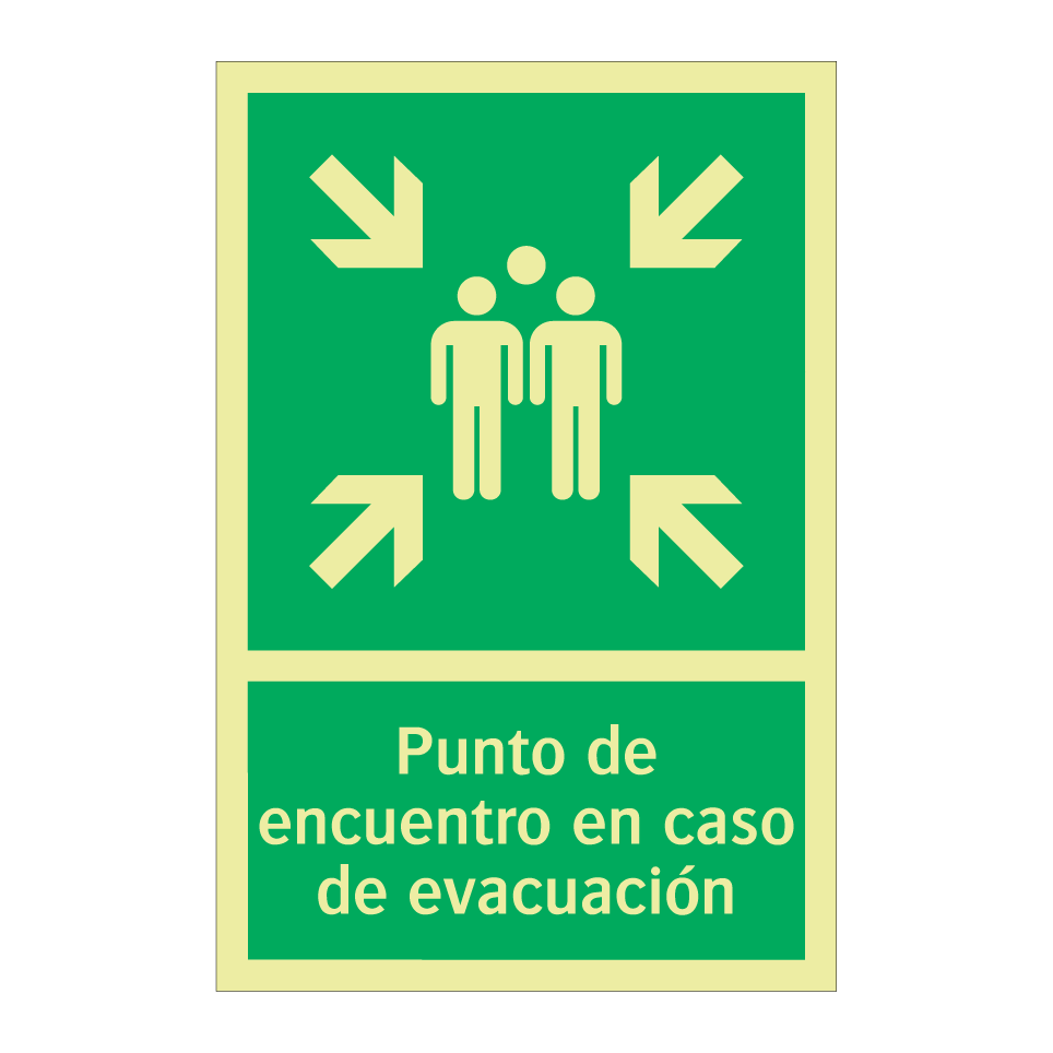 Punto de encuentro en caso de evacuación