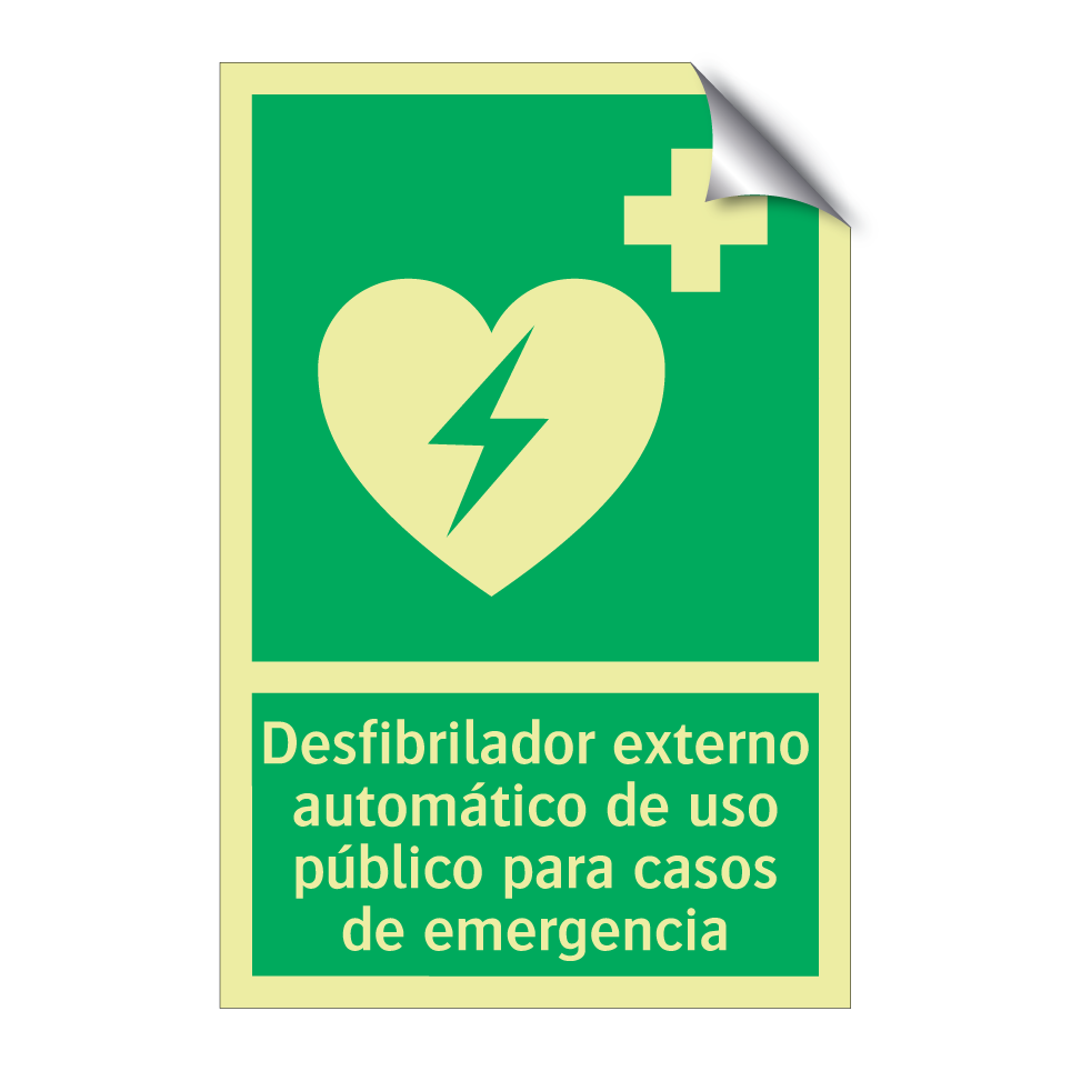 Desfibrilador externo automático de uso público para casos de emergencia