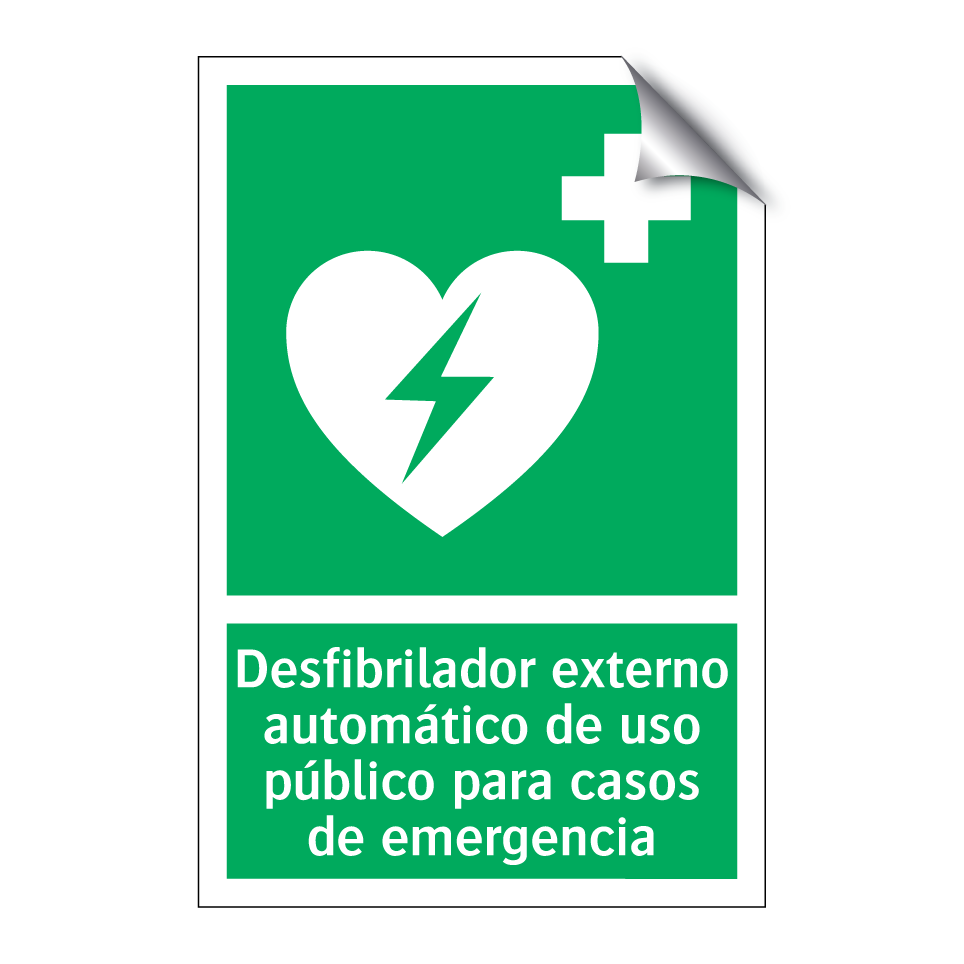 Desfibrilador externo automático de uso público para casos de emergencia