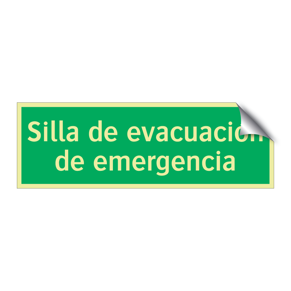 Silla de evacuación de emergencia