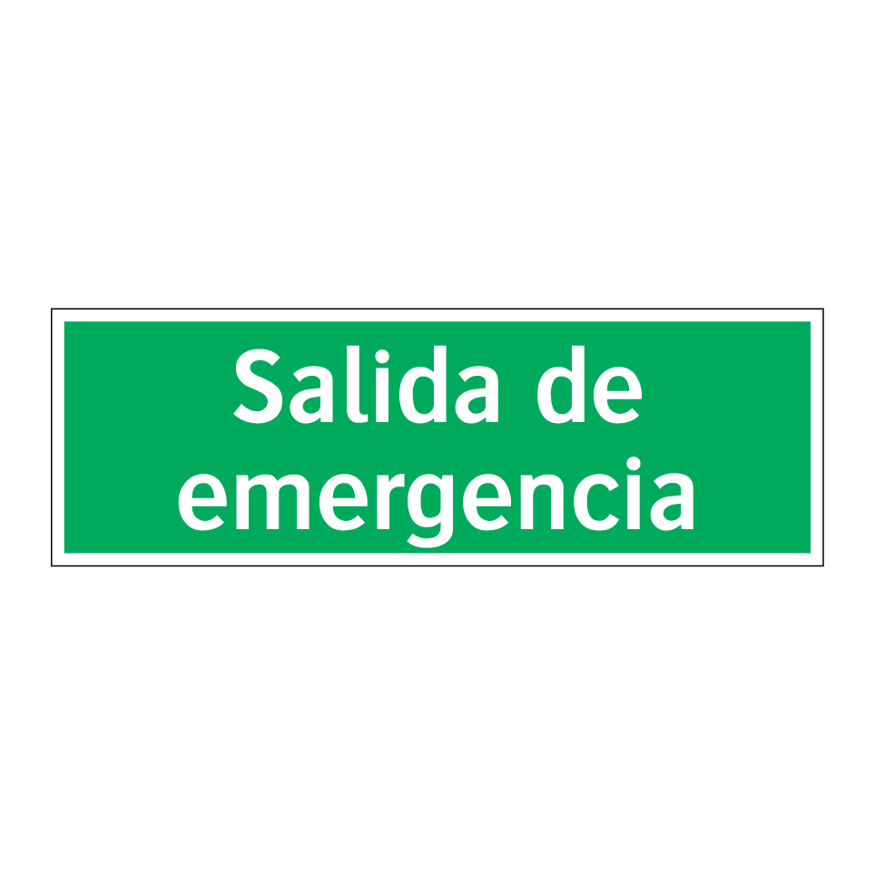Salida de emergencia