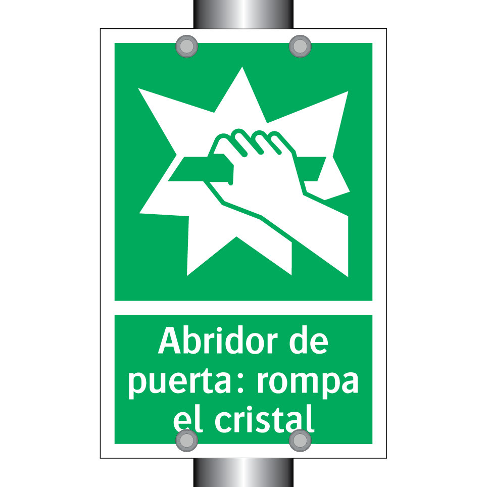 Abridor de puerta: rompa el cristal