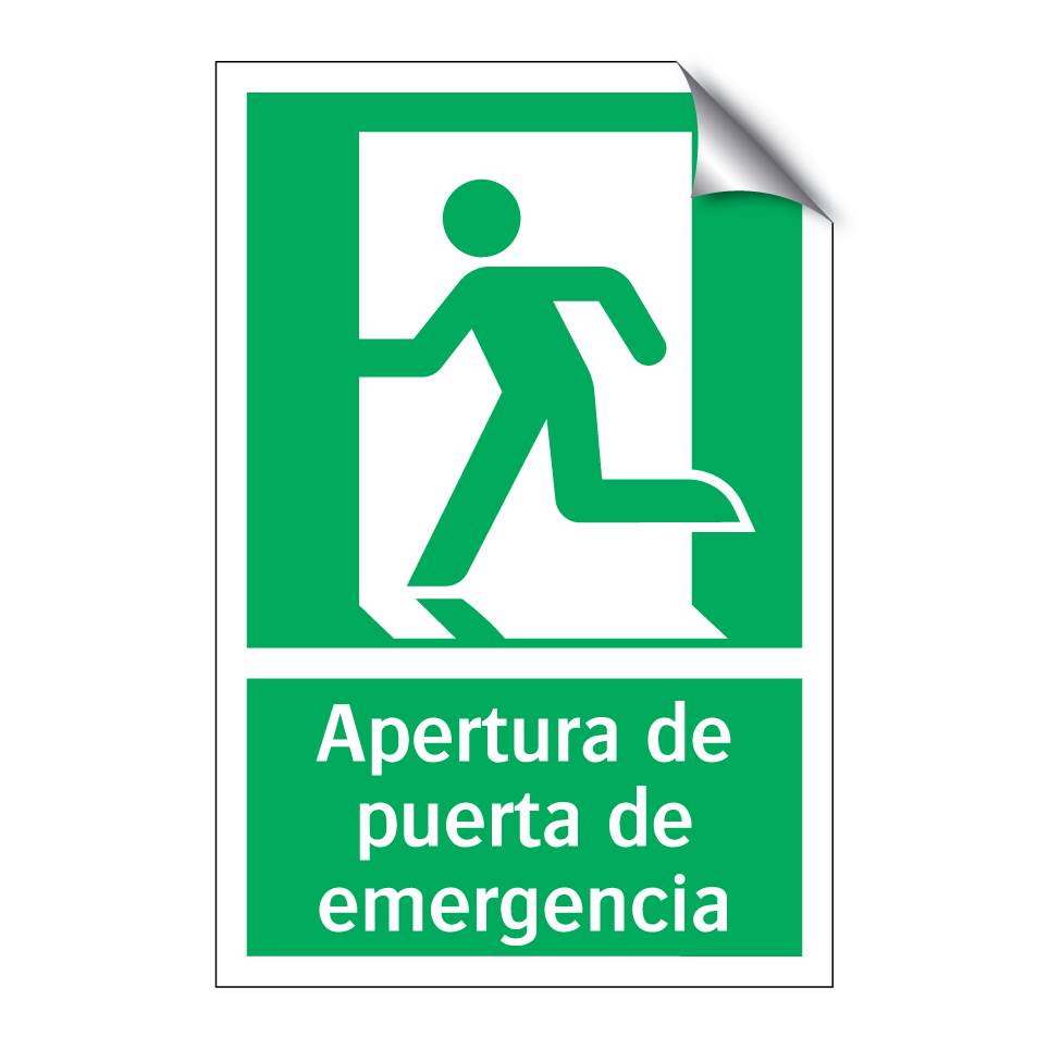 Apertura de puerta de emergencia
