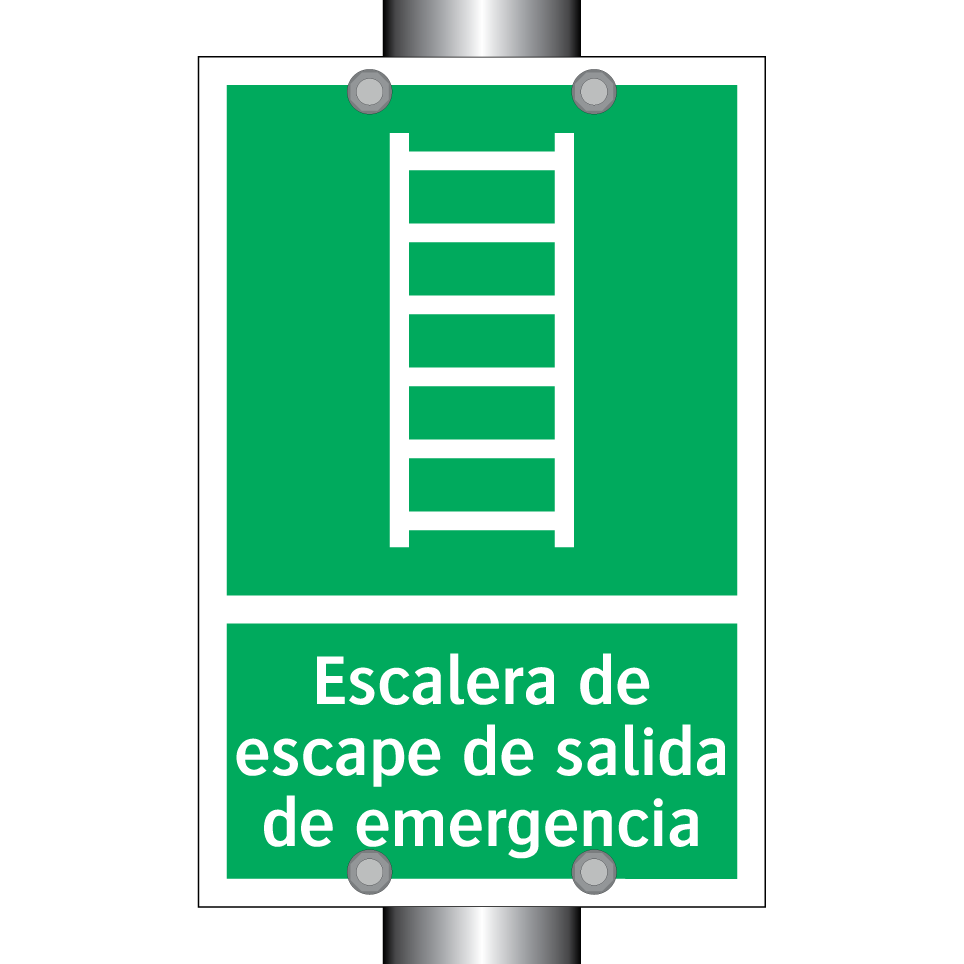 Escalera de escape de salida de emergencia