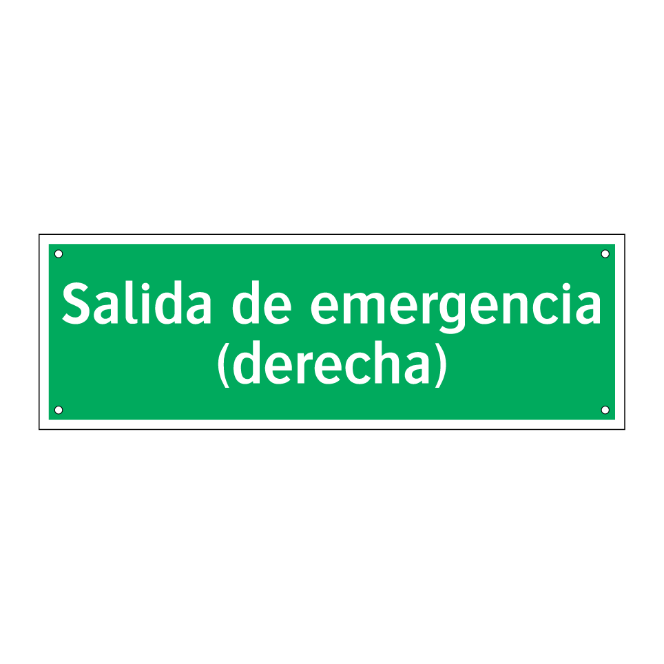Salida de emergencia (derecha)