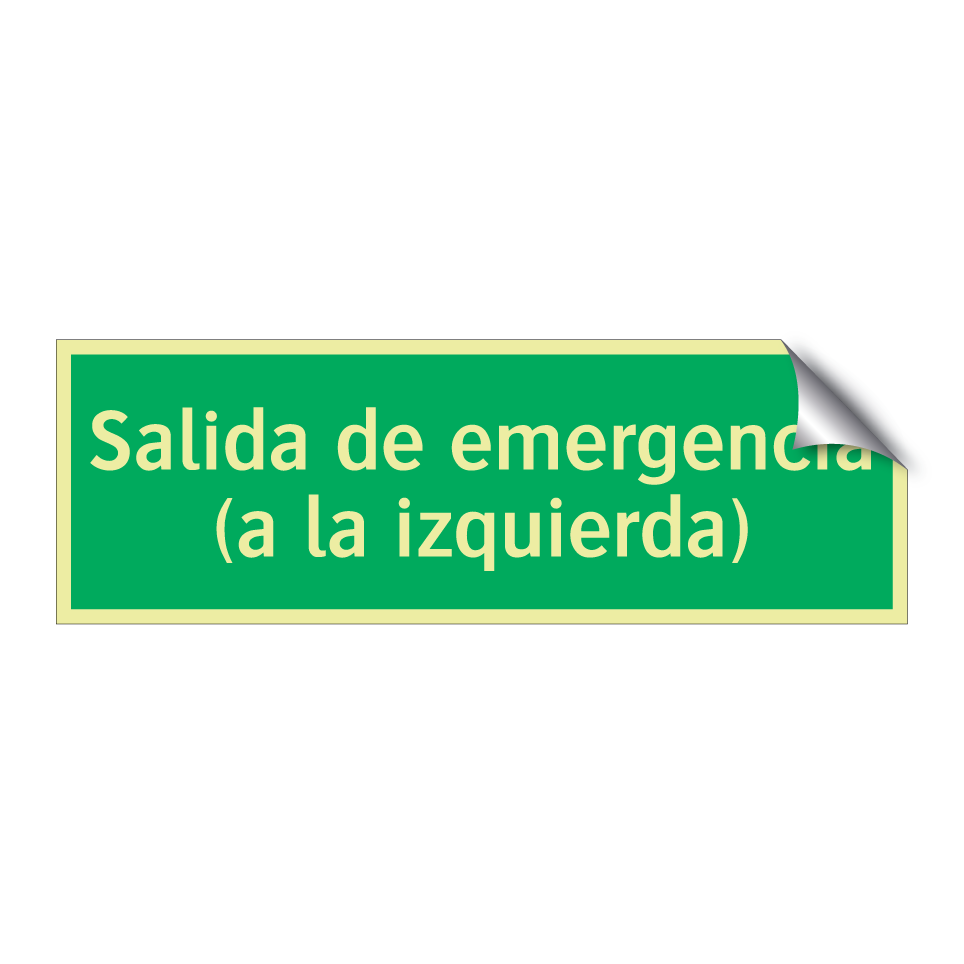 Salida de emergencia (a la izquierda)