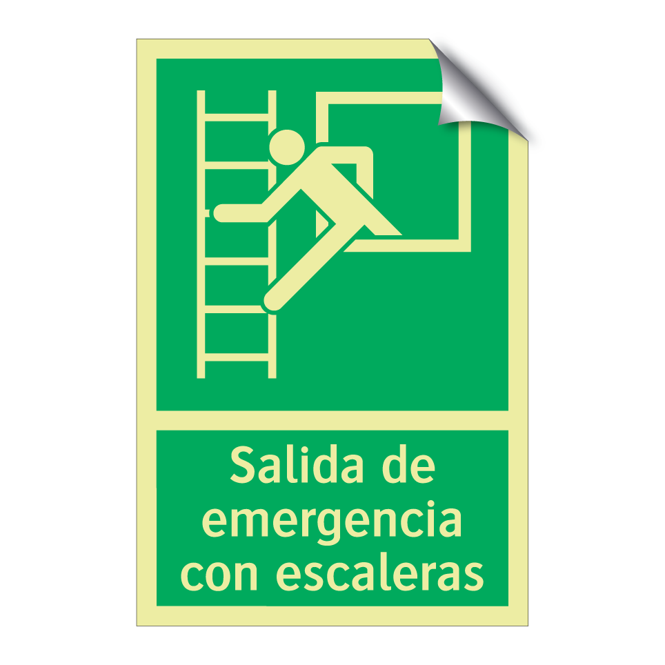 Salida de emergencia con escaleras