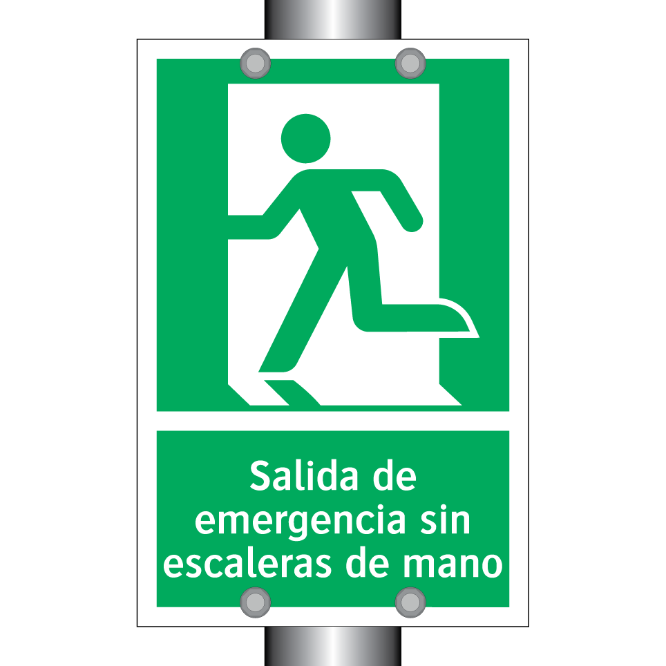 Salida de emergencia sin escaleras de mano