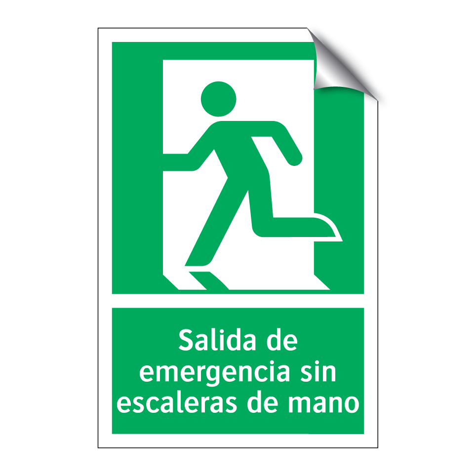 Salida de emergencia sin escaleras de mano
