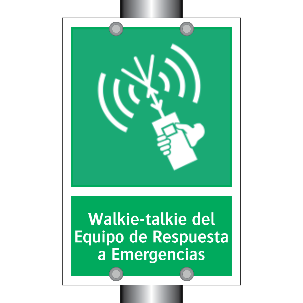 Walkie-talkie del Equipo de Respuesta a Emergencias