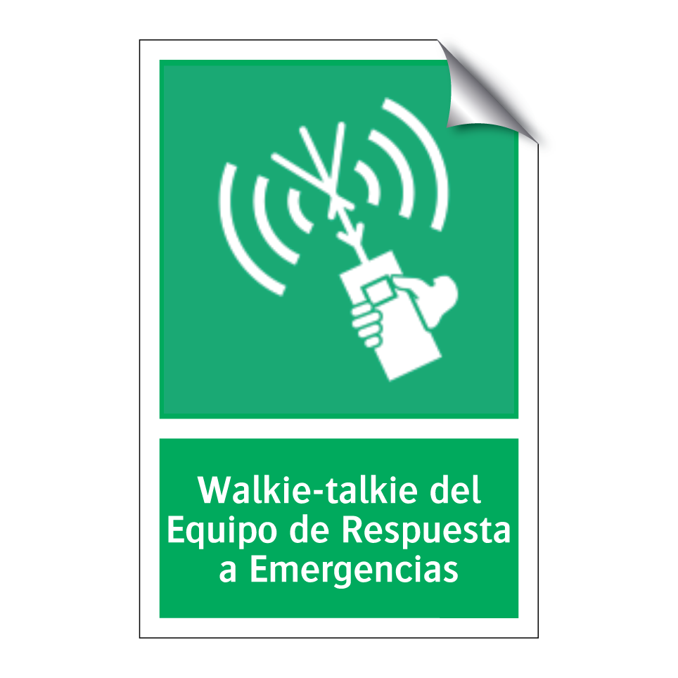 Walkie-talkie del Equipo de Respuesta a Emergencias