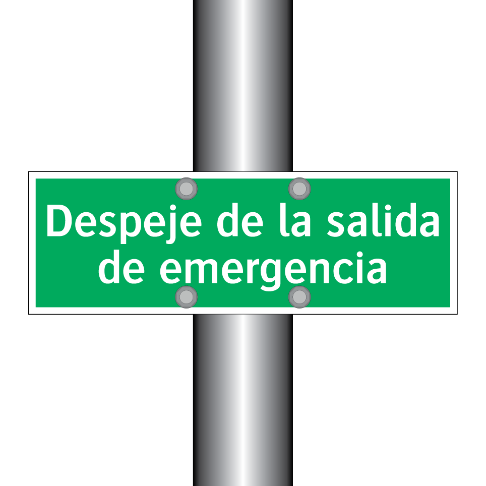 Despeje de la salida de emergencia