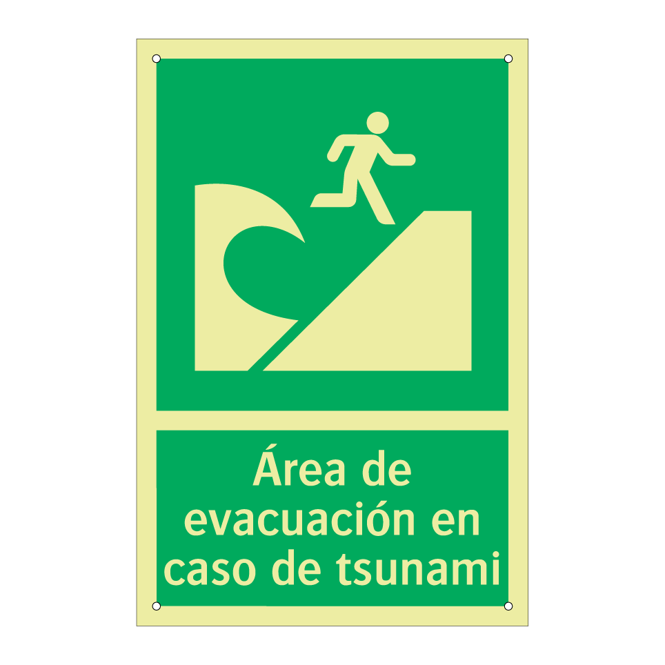 Área de evacuación en caso de tsunami