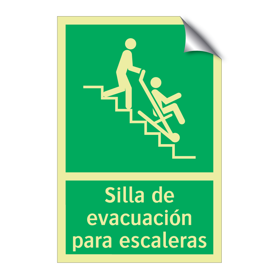 Silla de evacuación para escaleras