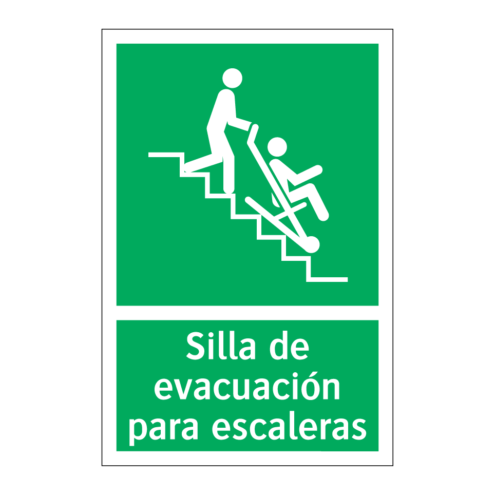 Silla de evacuación para escaleras