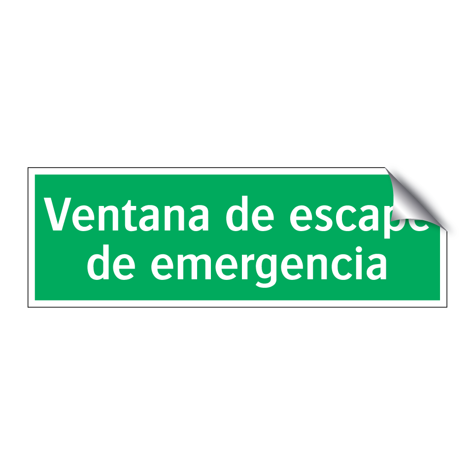 Ventana de escape de emergencia