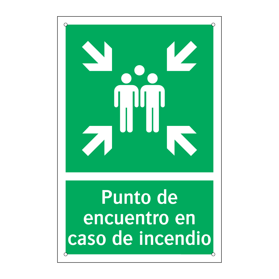 Punto de encuentro en caso de incendio