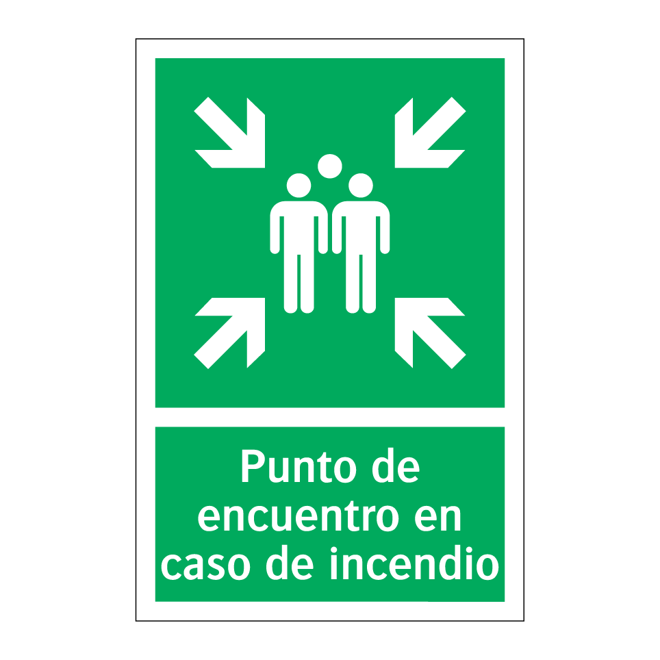 Punto de encuentro en caso de incendio