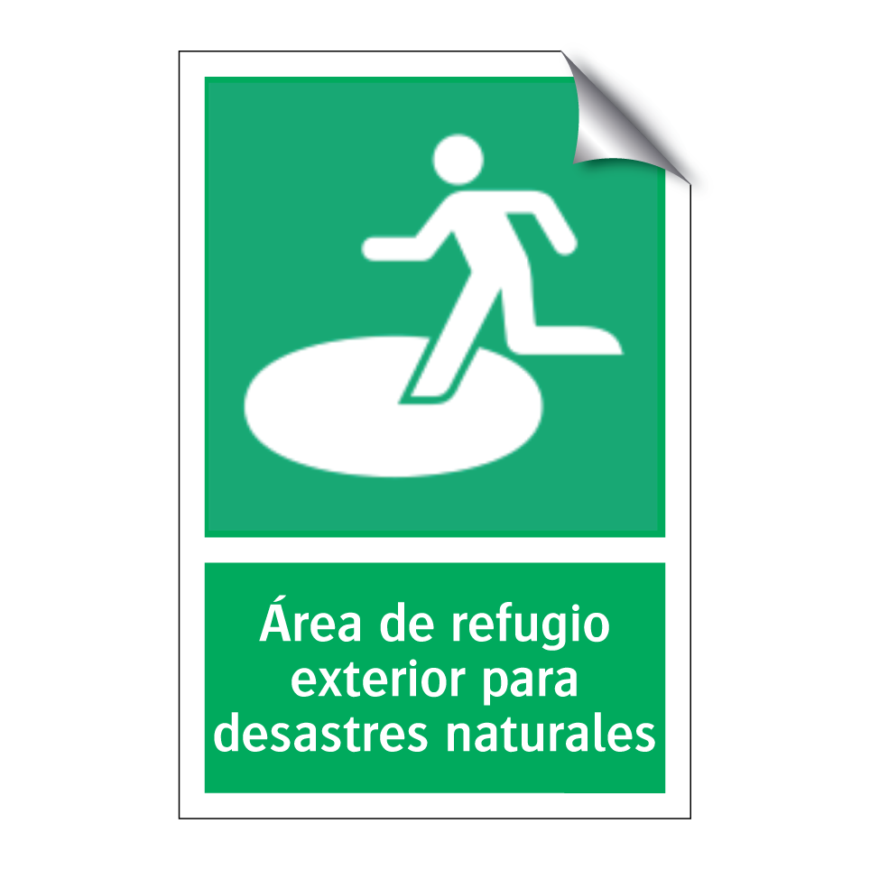 Área de refugio exterior para desastres naturales