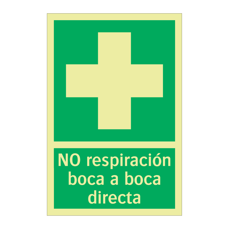 NO respiración boca a boca directa