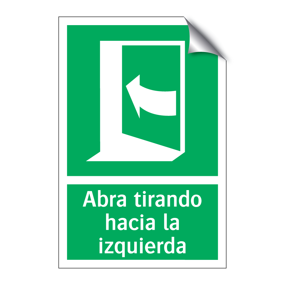 Abra tirando hacia la izquierda